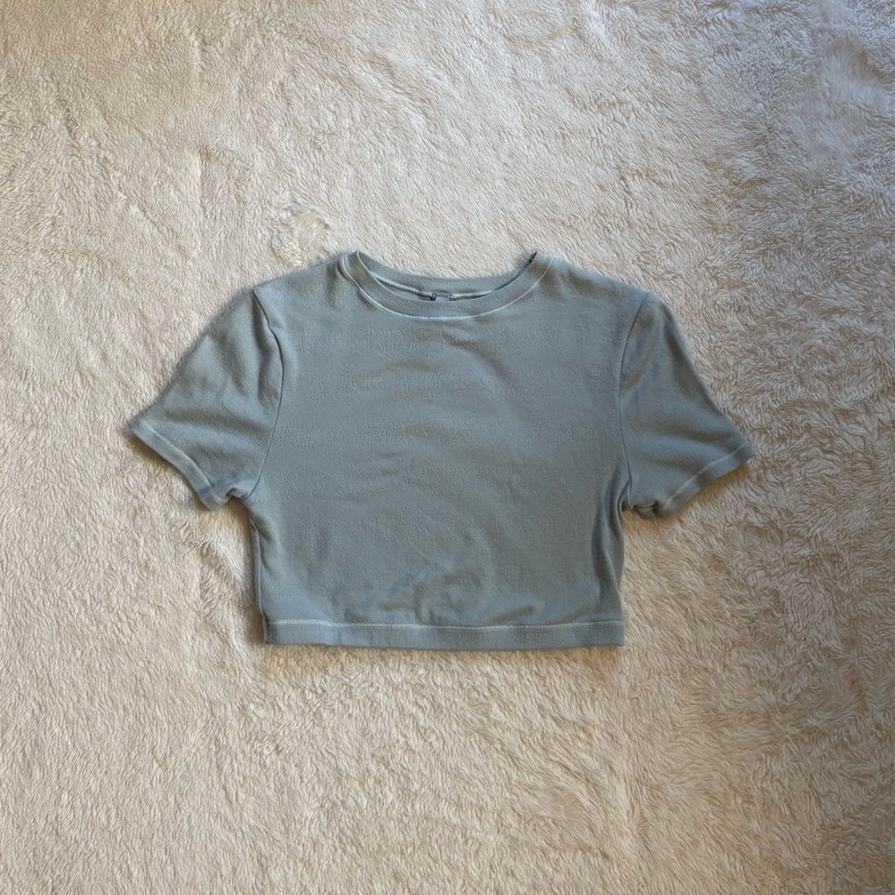 skims cottenette cropped baby tee